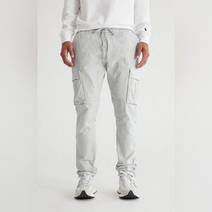 PacSun Gray Cargo Pants w/drawstring ankles